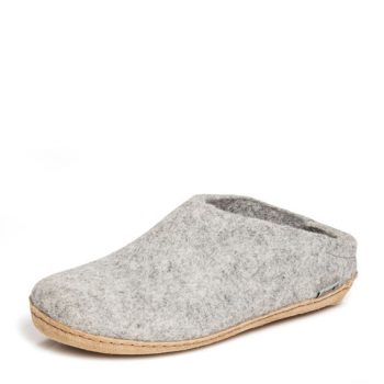 Alternative view of Glerups Felt Slip-on Grey Men's