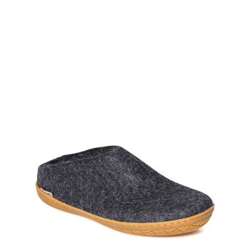 Alternative view of Glerups Felt Slip-on Rubber Sole Charcoal Women's