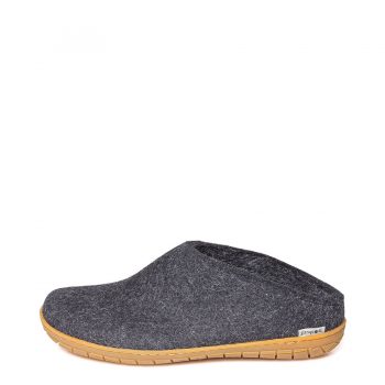 Glerups Felt Slip-on Rubber Sole Charcoal Women's - Image 3