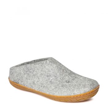 Alternative view of Glerups Felt Slip-on Rubber Sole Grey Men's