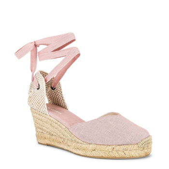 Alternative view of Soludos Tall Wedge Linen Soft Pink Women's