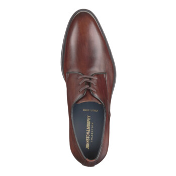 Alternative view of Johnston & Murphy Flynch Plain Toe Mahogany Men's