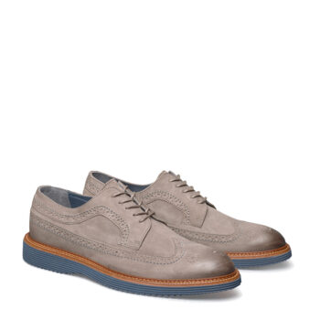 Alternative view of Johnston & Murphy Jameson Wingtip Gray Suede Men's