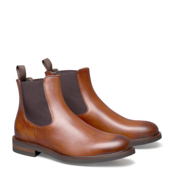 Alternative view of Johnston & Murphy Hartley Chelsea Brown Men's