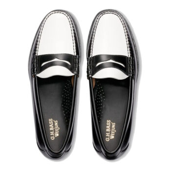 G.H. Bass Larson Weejun Black/White Men's – Rowan Sky