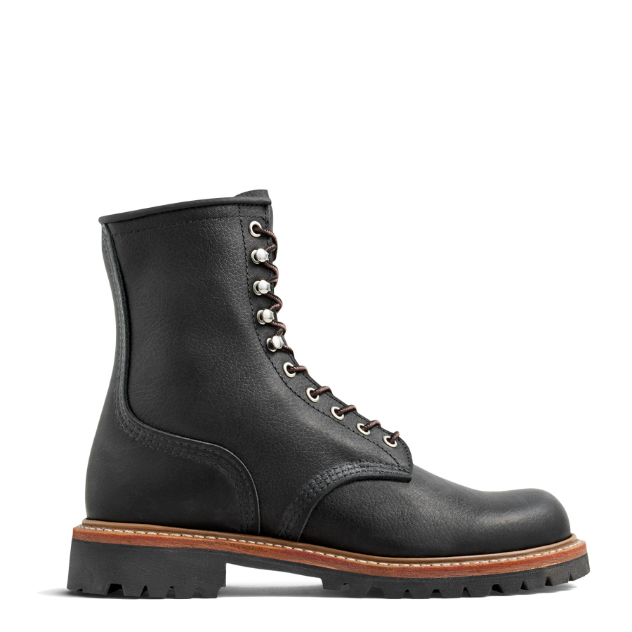 Red Wing 4501 8 Inch Logger Black Oil Slick Men's