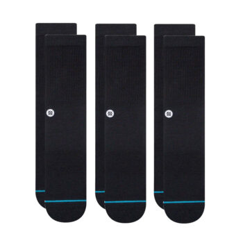 Stance Icon 3 Pack Black Unisex