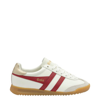 Gola Torpedo Off White/Deep Red/Gold Women's