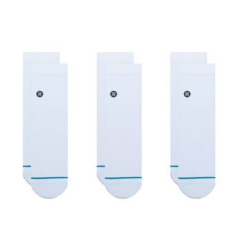 Stance Icon Quarter 3 Pack White Unisex